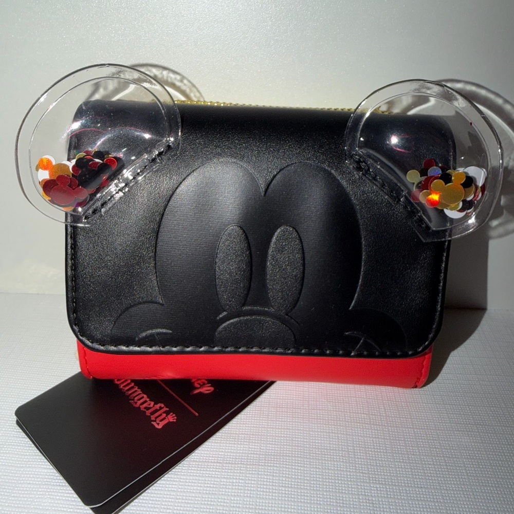 Loungefly Disney Mickey Mouse Confetti backpack and wallet set- - Picture 9 of 12